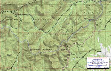 Ouachita Trail Map 16 Muddy Creek.